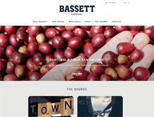 Tablet Screenshot of bassettespresso.com